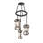 3 - Light Dimmable Cylinder Chandelier
