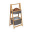 Tablettes pliantes à 2 niveaux H 38,98 po x l 14 po x P 17,5 po 