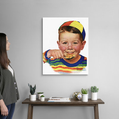 Bonnet, art mural sur toile