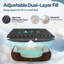 Lit double orthopédique pour animaux toutes saisons en brun-1513008009-1513008008