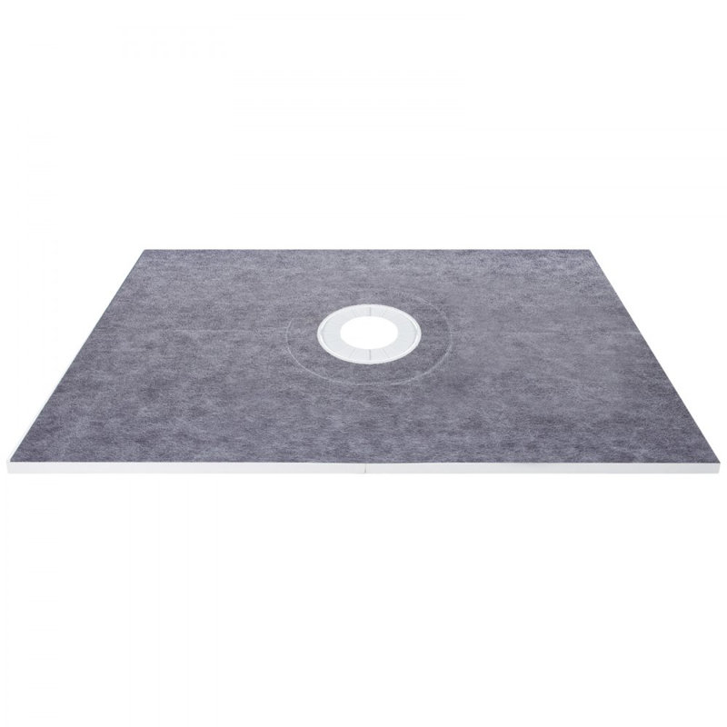 Shower Curb Kit, 38"x60" Watertight Shower Curb Overlay with 4" ABS Central