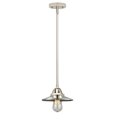 Nouveau 2 - Railroad - Mini-luminaire suspendu sur tige 8 po 1 lumière - Ampoule non incluse - -