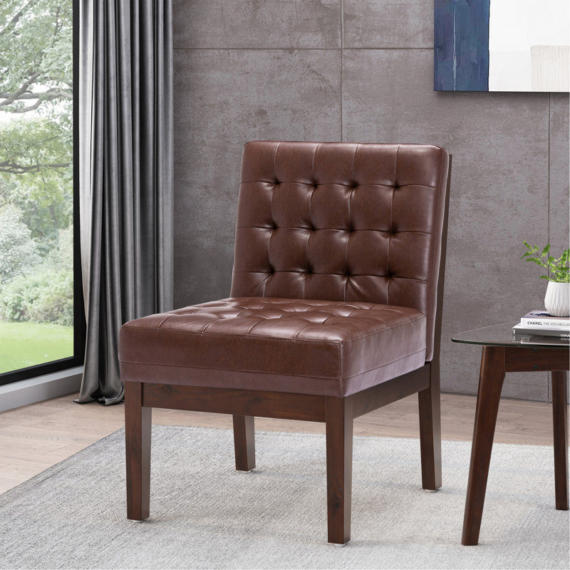 Chaise d'appoint, Marron foncé