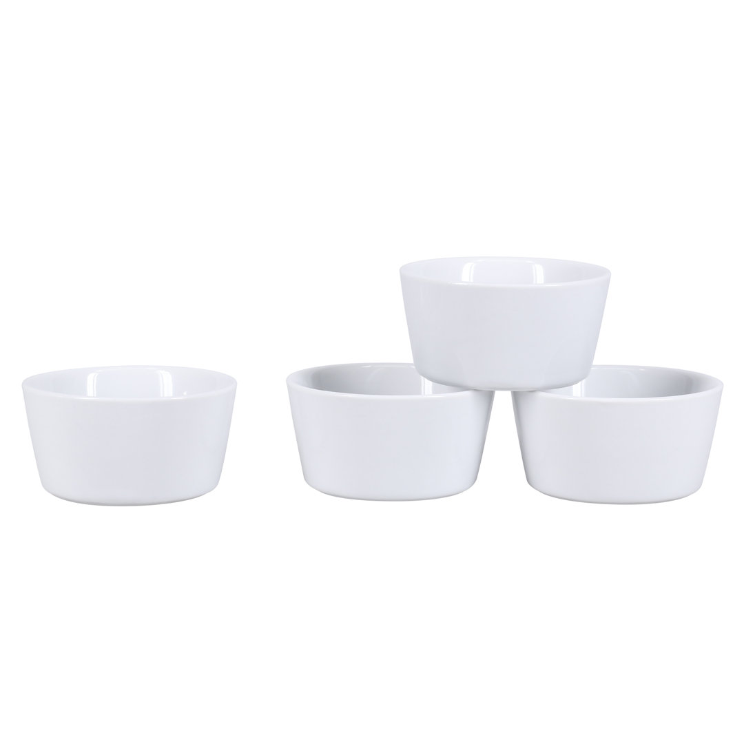 Bia Cordon Bleu Oslo Porcelain 3 Oz Ramekins (Set of 4) BIA Cordon Bleu