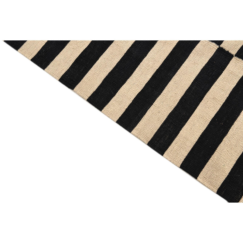 Tapis noir et blanc Jessen