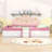 Upholstered Daybed with Staircase and Safety Fence-1009486698-1039092971