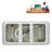 60" Streamline Soaking Glossy White Freestanding Tub and Tray With Internal Drain-108298613