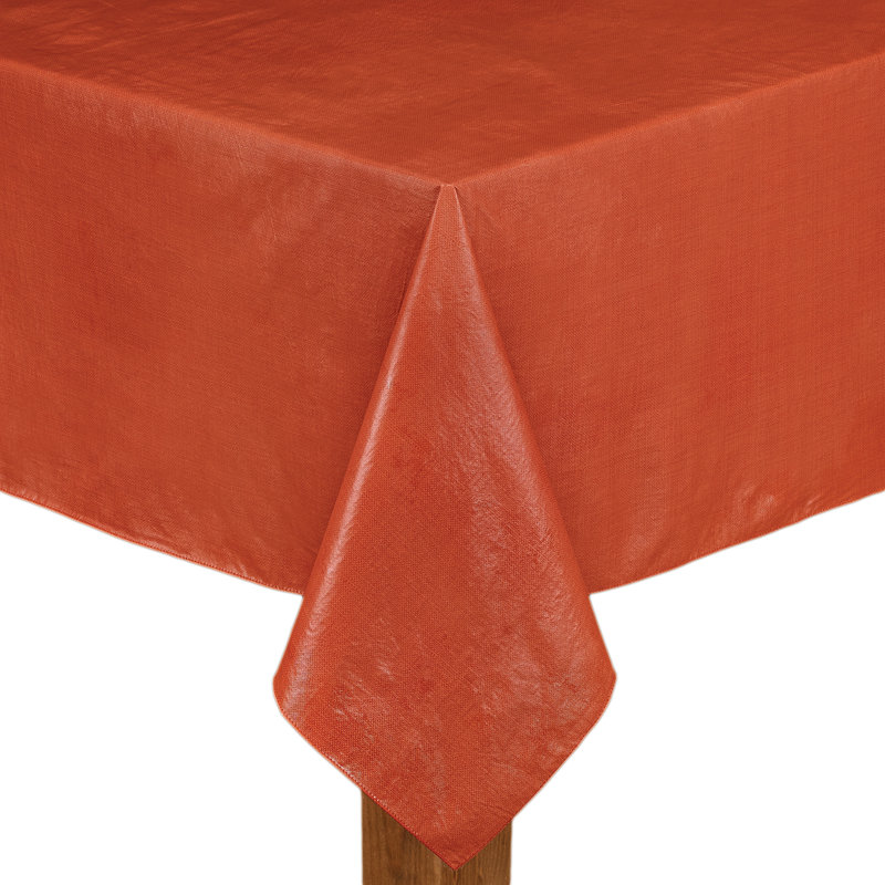 Chandley Café Deauville Scarlet Tablecloth, 60" W Round , Sage
