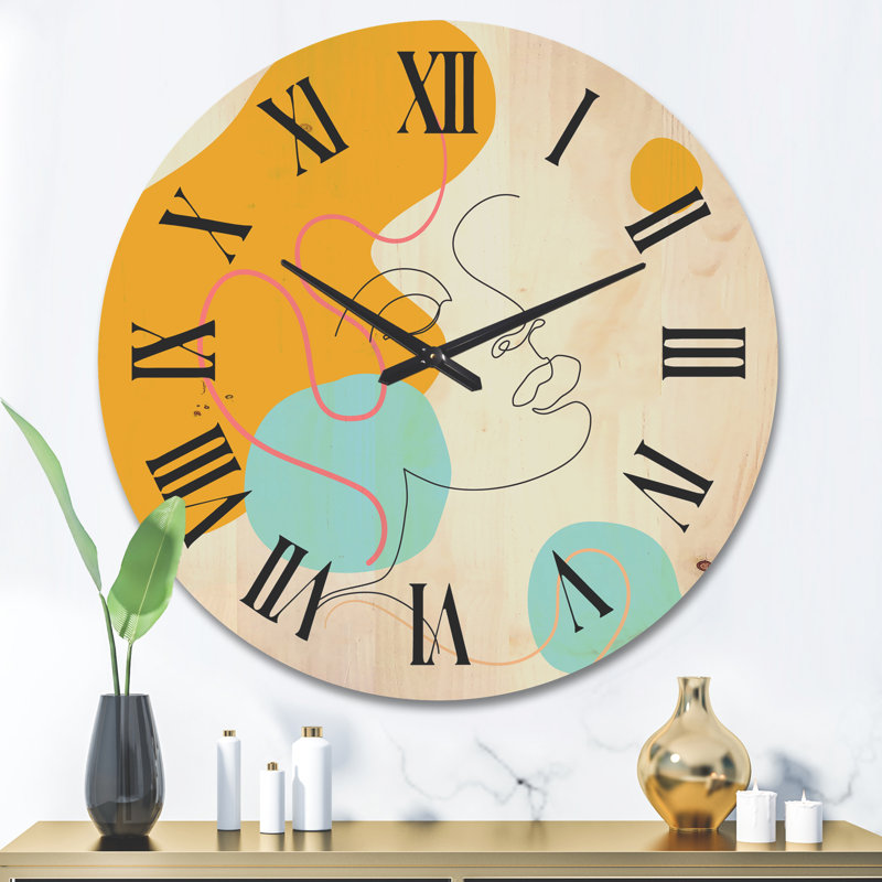 Horloge murale en bois, Grand