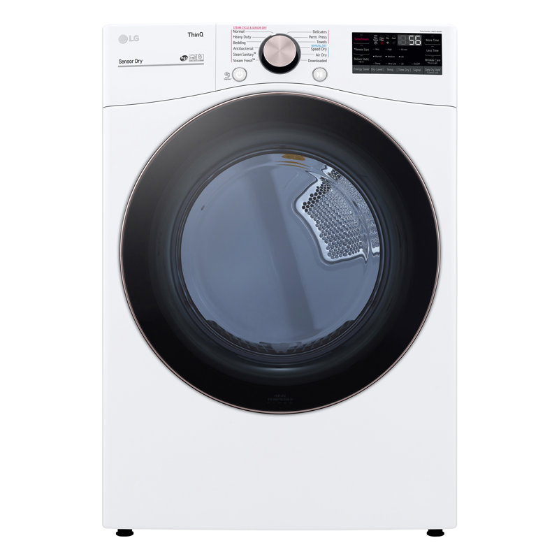 LG Large Capacity Front Load Gas Dryer, 7.4 cu. ft., White