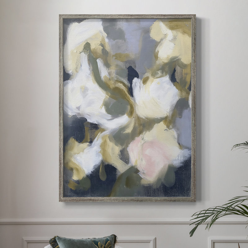Reproduction encadrée FLORAL Series DCLVII - bois massif, H 30 po x l 24 po