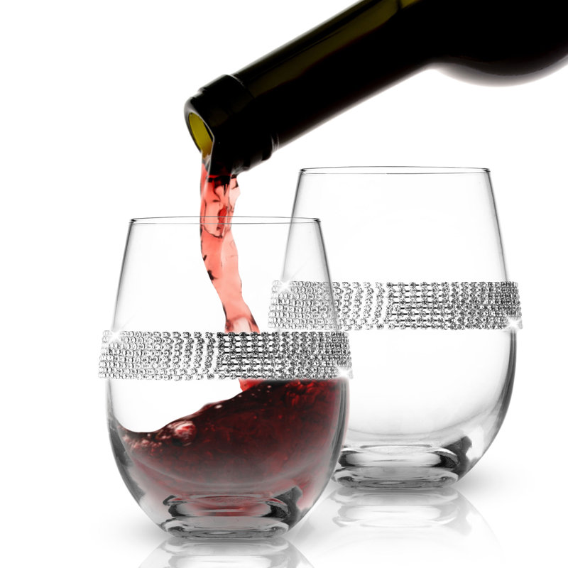Nevada 16oz. Wine Glass, 2, Silver