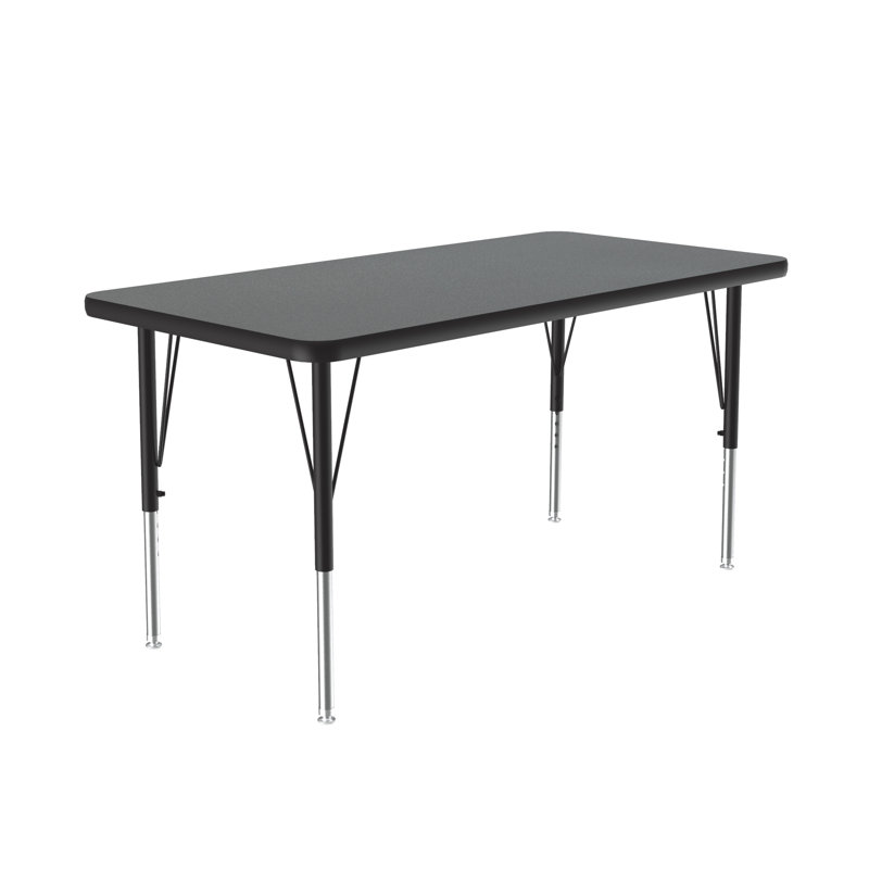 Table d'activité rectangulaire à hauteur ajustable, Granit Montana, H 29 po x L 60 po x l 24 po