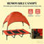 Lit surélevé pour chien avec auvent, structure légère et respirante, pour auvent pour chien Canine Friends - lit de bébé amélioré, filet, formats portables-588338593