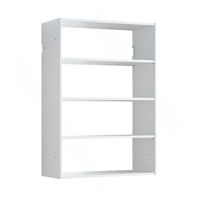 Devi White Wall Mounted Wood Closet System, White