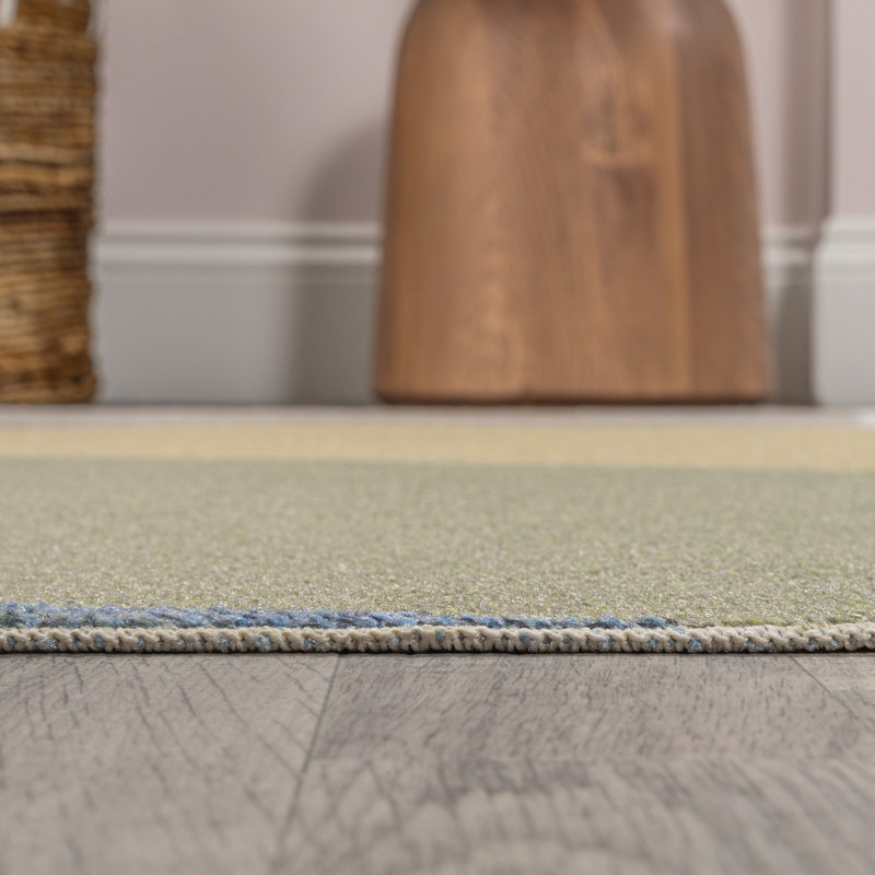 Pebble Geometric Contemporary Machine-Washable Multi Rug, Runner 2' x 7'10"