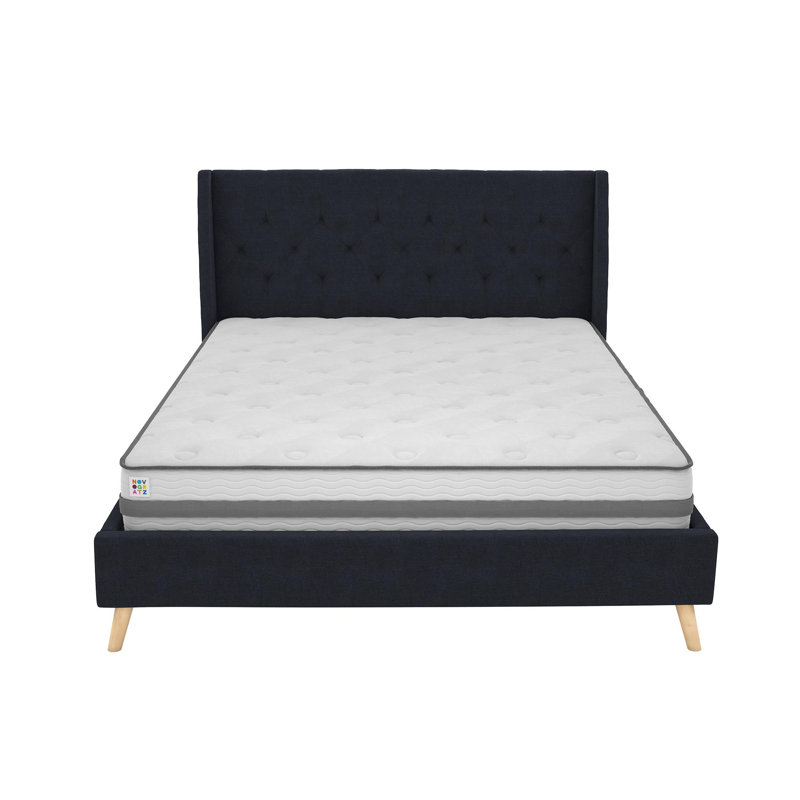 Her Majesty Upholstered Platform Bed, Kingsize (5'), Blue