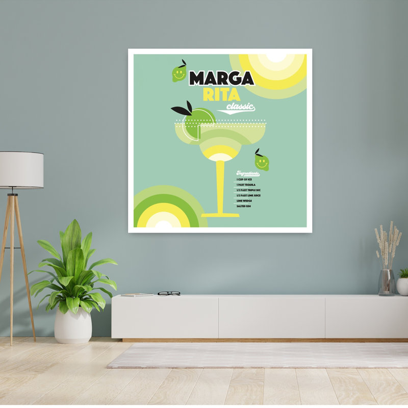 «Classic Margarita», impression d'art mural tropical classique, H 48 po x l 48 po