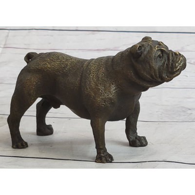 Sculpture miniature de bouledogue anglais