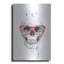 Trinx «Skull With Red Glasses» par Balazs Solti, art mural en métal-1725167157
