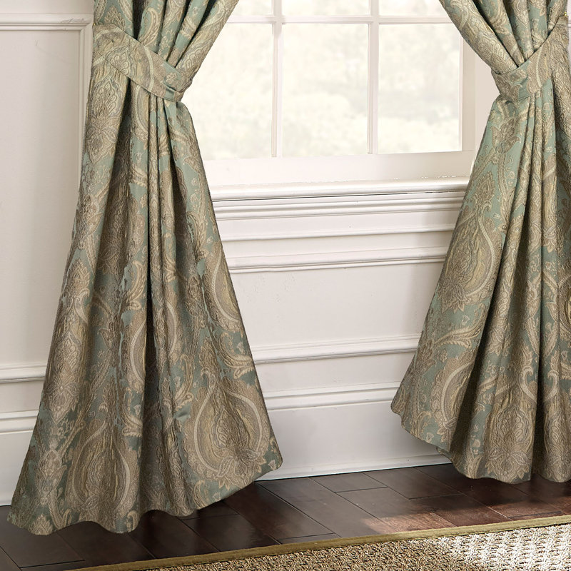 Cully Cotton Blend Room Darkening Curtain Pair