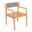 Outdoor Patio Acacia Wood Club Chair-714159666