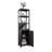 Tall Slim Cabinet with Shutter Door and 3 Tier Shelves, Freestanding Linen Tower Cabinet for Living Room, Kitchen, Bathroom Organizer