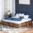 King Storage Platform Bed with Footboard and 4 Under Bed Drawers, Brown-1511724807-1500168136