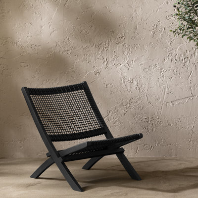 Chaise longue sans accoudoirs en teck Agave