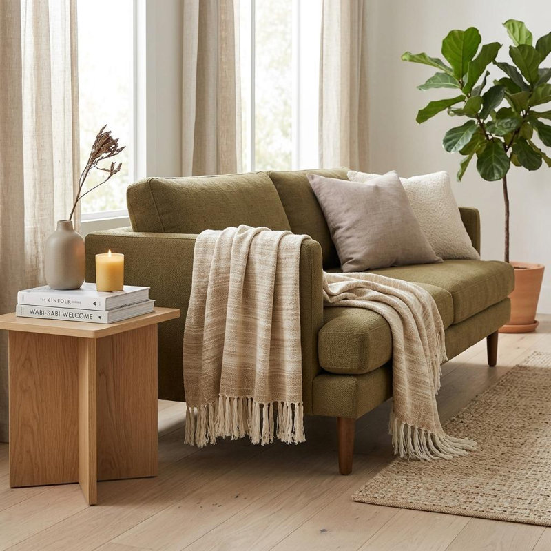 Beige Woven 100% Poly Pet Throw Blanket