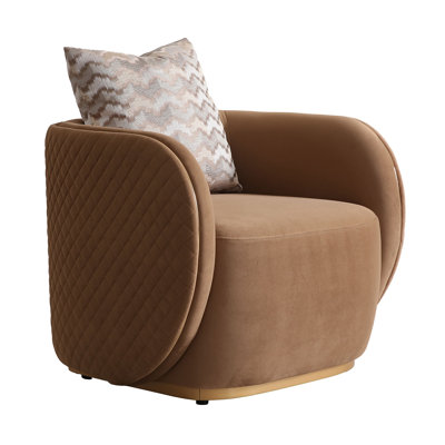 Ariana Accent Chair - gold by Michael Amini