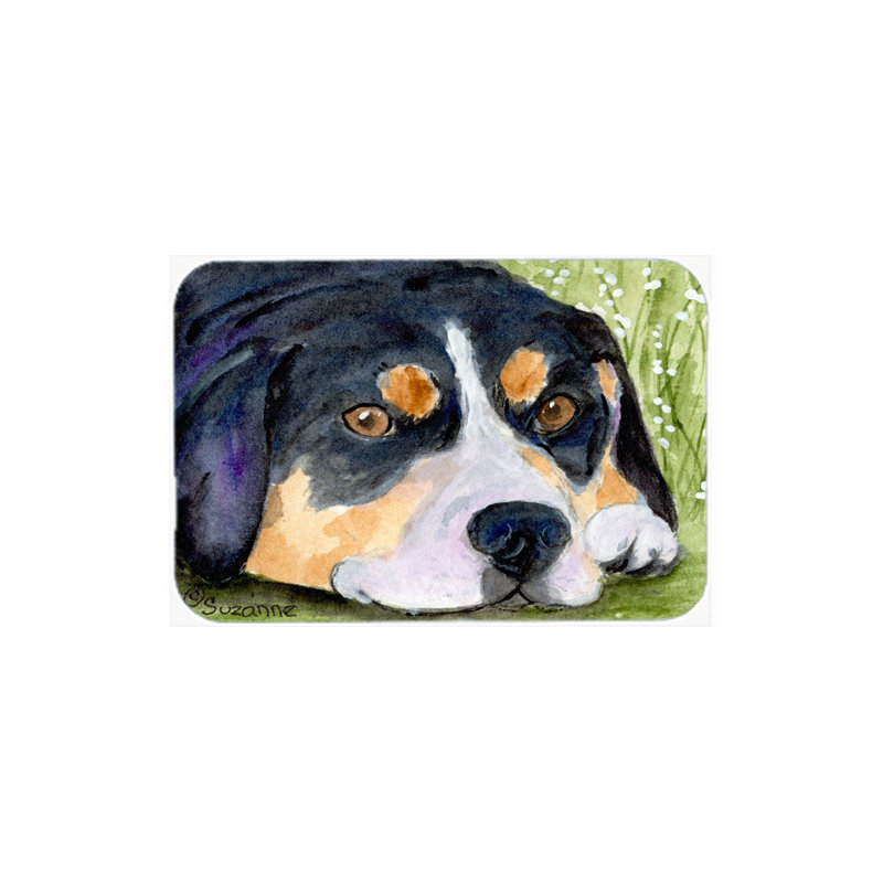 Planche à découper en verre trésors caroline Entlebucher Mountain Dog