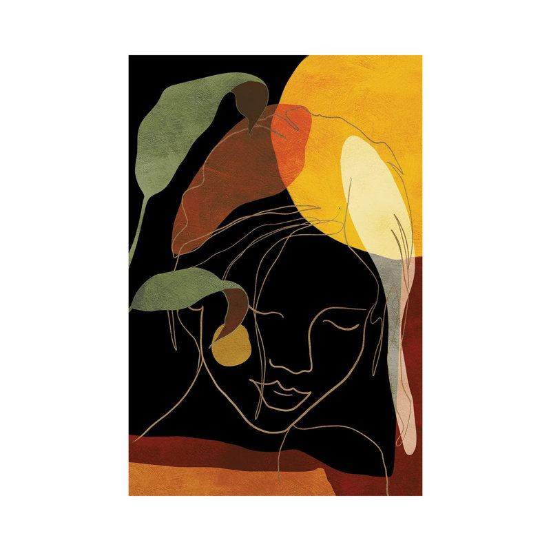 «Woman in Black» par Ana Rut Bré - impression d'art graphique, Pas de tapis, Toile tendue, H 12 po x l 8 po x P 0,75 po