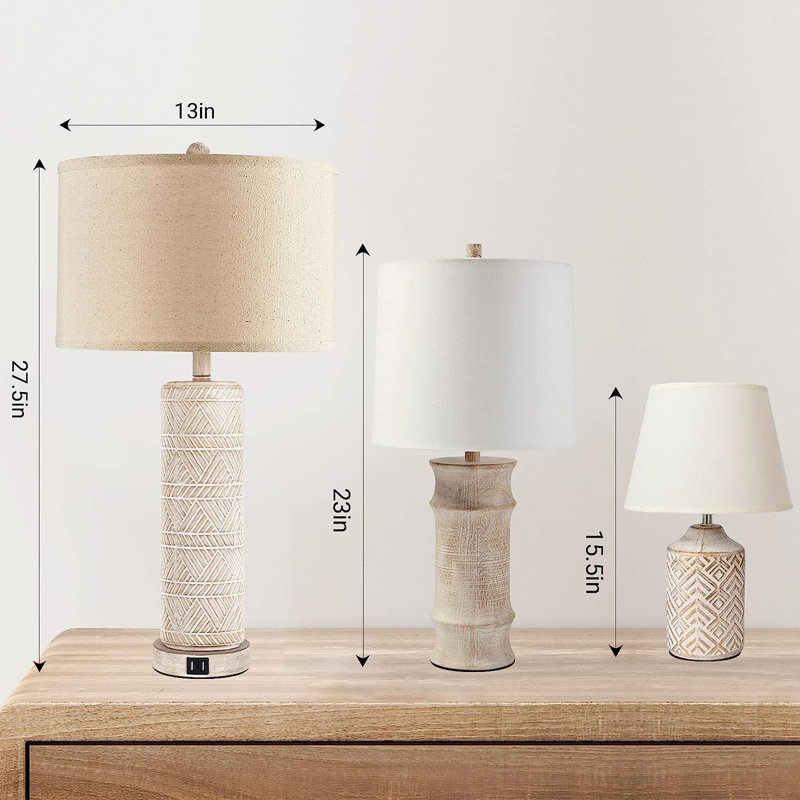 Sharnequa Ceramic USB Table Lamp