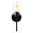 Demitri 13" 1-Light Farmhouse Industrial Metal/Glass Cylinder LED Sconce-356325564