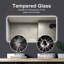 Miroir de salle de bain à DEL, résistant à la corrosion, à trois couleurs à intensité variable, miroir rétroéclairé avec fonction de désembuage à une touche-1175839537