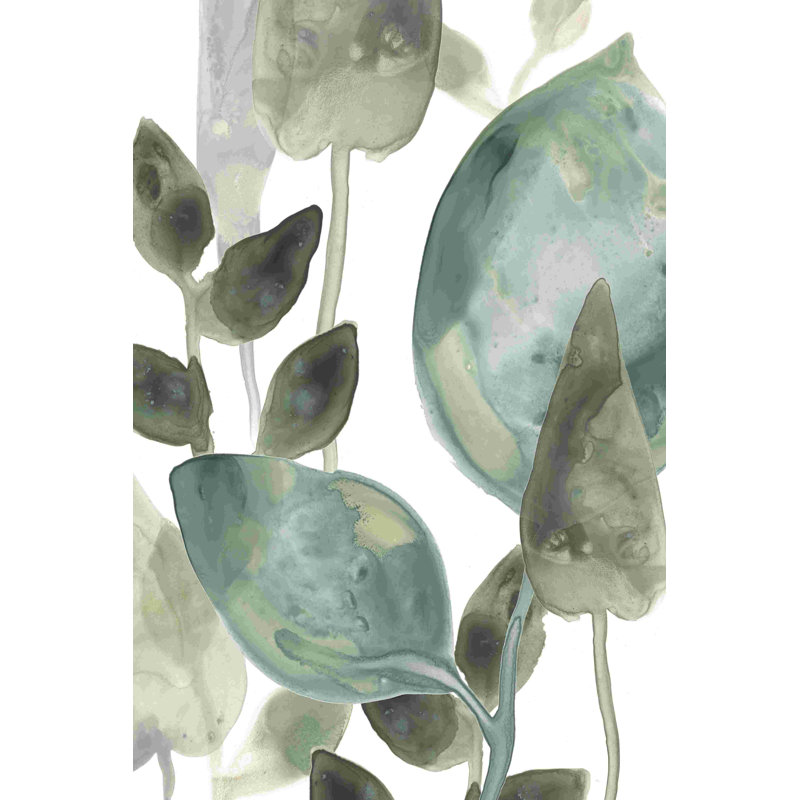 Feuilles d'eau II, H 18 po x l 12 po