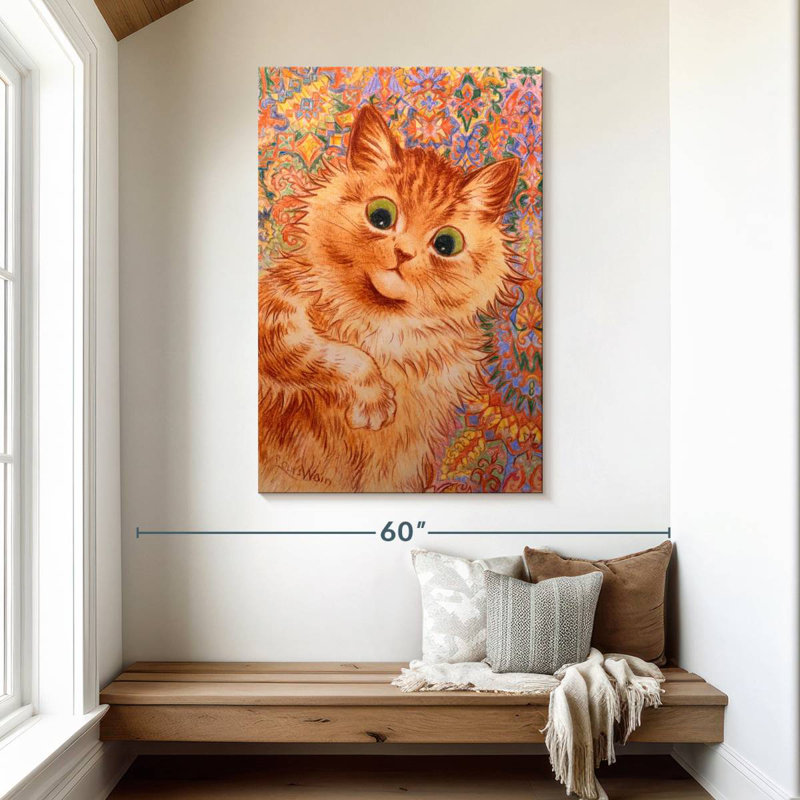 Chat roux 1931, H 48 po x l 32 po