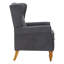 Fauteuil rembourré avec table d'appoint en bois massif-87189144
