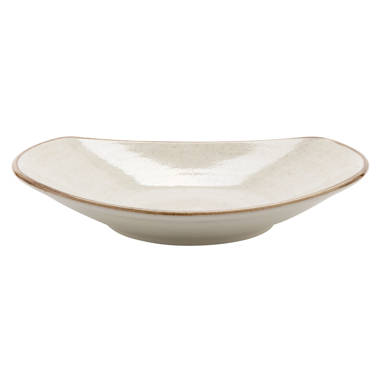 Everly Quinn Bradgate Ceramic Large Pasta Bowls 30Oz, Plate/Wide