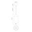 Tabitha Single Light Clear Glass Dimmable Pendant-421306502-421306505