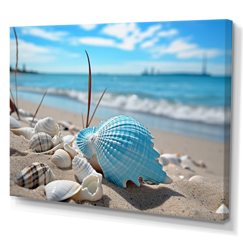«Allexandra Minimalisme Beachside Tranquility II», reproduction sur toile, Toile tendue, H 24 po x l 32 po x P 1 po