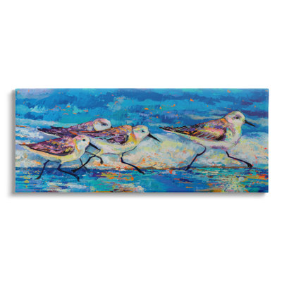 «Modern Street Style Sandpipers Walking Beach Shoreline» par Jeanette Vertentes