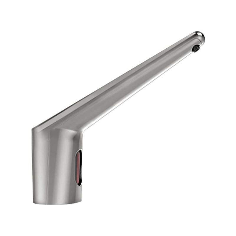Bravat Deck Mount Sensor Faucet With Automatic Soap Dispenser In Brushed Nickel