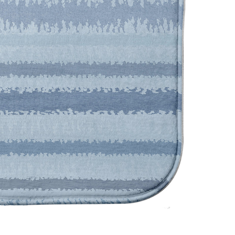 Tapis pour salle de bain Doherty, Bleu, l 24 po x L 36 po