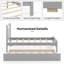 Lit plateforme simple avec lit gigogne escamotable Lark Manor ™-624310886