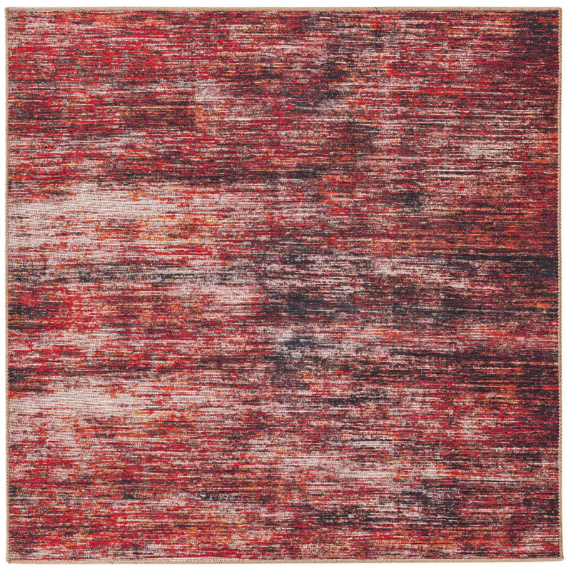 Ikhasa Chenille Abstract Indoor Rug, Square 5'