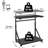 2-Tier Adjustable Height Computer Tower Stand With Lockable Wheels, Mobile PC Workstation For Home Office, Multifunctional CPU Holder With Storage Space