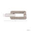 Chaîne carrée décorative en marbre - Objet décoratif pour la maison - Statuette/figurine - 20 cm, blanc et ivoire