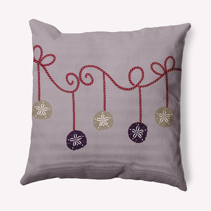 Noël côtier, 16 po x 16 po, Rose clair